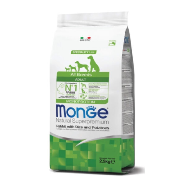 Monge All Breeds Rabbits Canino 12Kg - Imagen 1