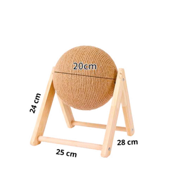 Mpets Rascador Bola Giratoria Gatos 28cms - Imagen 3