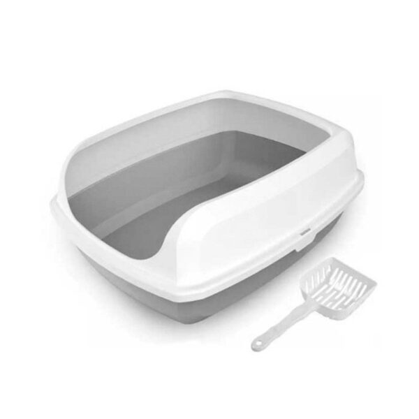 Wonder Cat Bandeja Big Cat XL con Borde + Pala Gris - Imagen 1